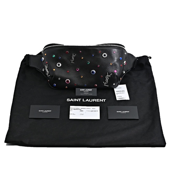 Saint Laurent Monogram Studded Leather Belt Bag - Picture 5 of 8